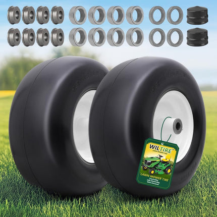 Wiltire 2 Pack Flat Free 13x6.50-6 nhs Lawn Mower 