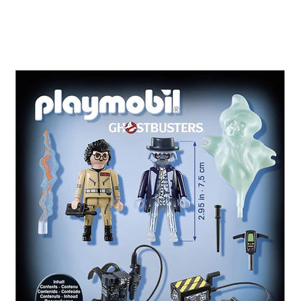 Playmobil 9224 Ghostbusters™ Spengler with Ghost, Fun Imaginative Role-Play, PlaySets Suitable for Children Ages 4+