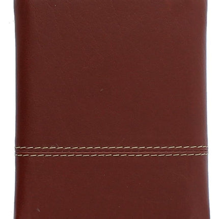 Timberland Men's Leather RFID Blocking Trifold Wallet Travel Accessory-Tri-Fold, Cognac, One Size