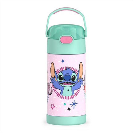 THERMOS FUNTAINER Water Bottle with Straw, 12oz, Stitch