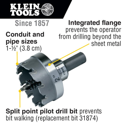 Klein Tools 31868 Carbide Hole Cutter, 2-Inch
