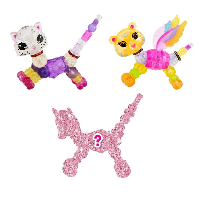 Twisty Petz 3-Pack Dot Leopard & Sorbet Flying Tiger. Includes 3 Collectible Petz: 2 You See,1 Surprise! Adorable collectible petz transform into friendship bracelets, necklace & accessories. Girls 6+