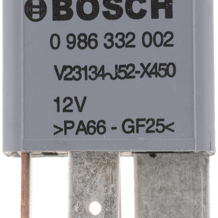 Bosch 0986332002 Mini Relay 12V 70A, IP5K4, Operating Temperature from -40 Degree to 85 Degree C, 4 Pin Relay