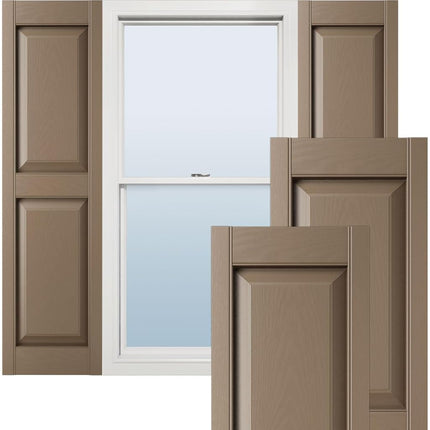 Lifetime LP2S14X03100FR Raised Panel Window Installation Lok's & Matching Screws (Per Pair) Vinyl Shutters, 14.75-in. W x 31-in. H, 385-French Roast