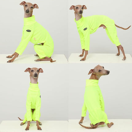 D Doggy Star Italian Greyhound Clothes Stretchy Neon Onesie Spring Summer (XL,Onsi Ne Yellow)