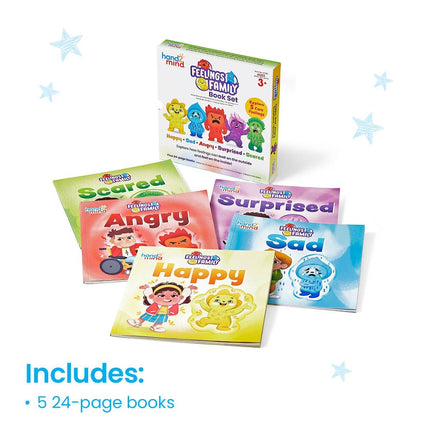 hand2mind Feelings Family Core Emotions Book Set, Social Emotional Books for Kids, Calm Down Corner Supplies, Preschool Learning Activities, Calming Corner Classroom, Toddler Easter Basket Stuffers