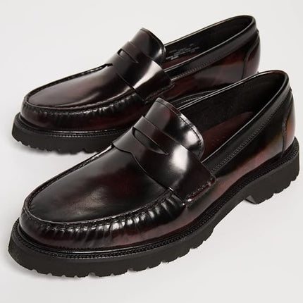 Cole Haan Men's American Classics Penny Loafer, Deep Burgundy/Black, 9 UK