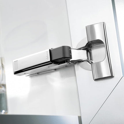 Blum 973A0500.01x10 973A Blumotion Straight Arm Full Overlay Hinge for Doors, Nickel Finish (Pack of 10)