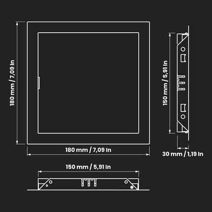 Repa Market 6 x 6 Inch Access Panel for Drywall – White Galvanized Steel Wall Hole Cover, Door Panel, Cover Plates with Latch – Heavy-Duty Service Hatch for Plumbing, Electrical, HVAC Access Door