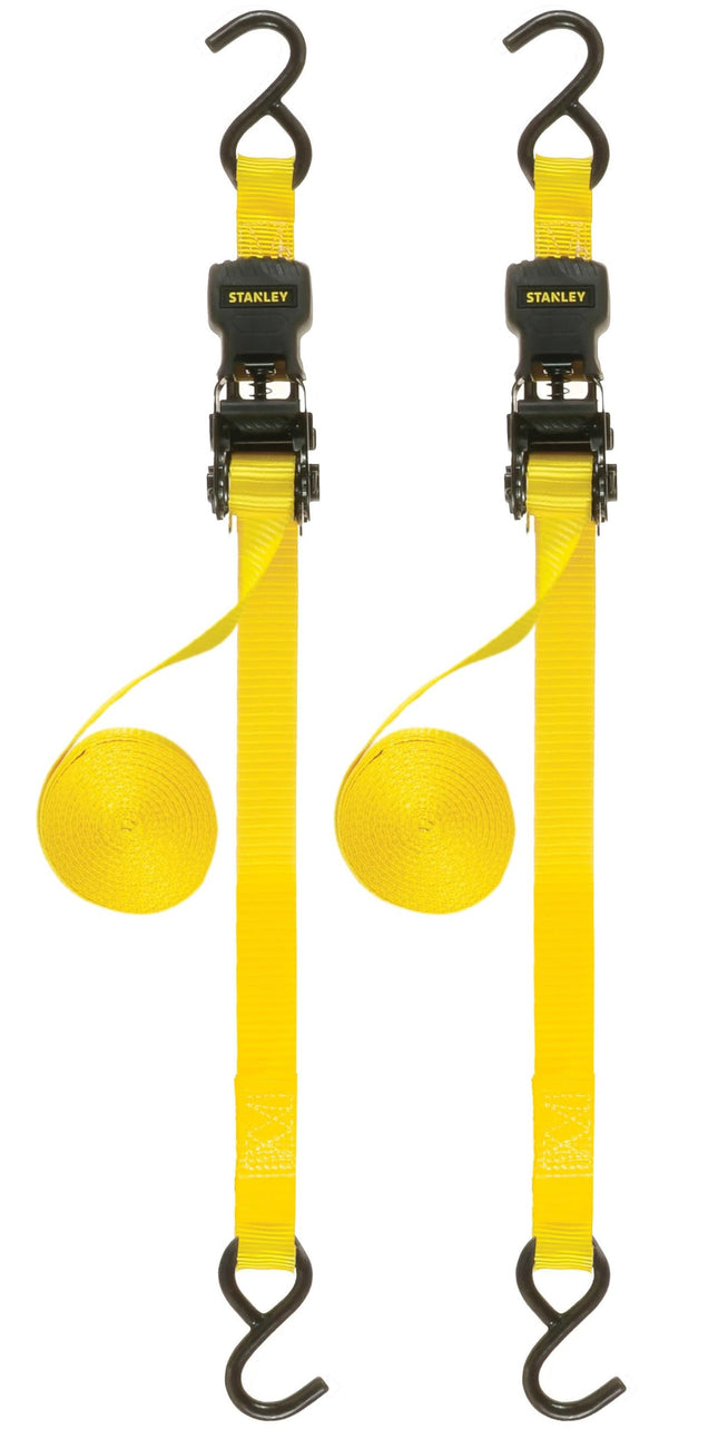 STANLEY S10002-12 Black/Yellow 1" X 12' Ratchet St