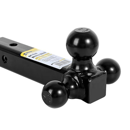 MAXXHAUL 70270 Trailer Hitch Hollow Shaft Triple Ball Mount - Black