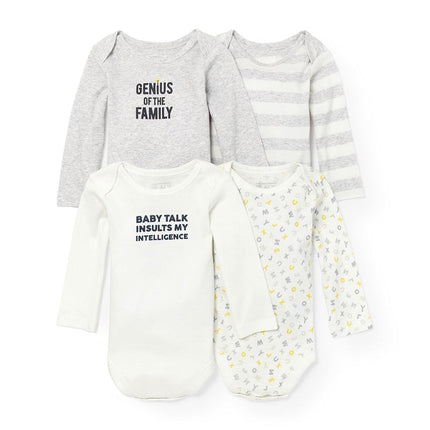 The Children's Place Girls' Bodysuit 7, H/T Lunar, 3-6MONTHS