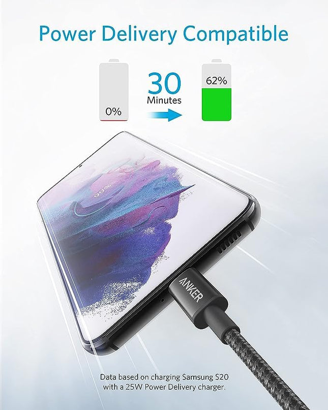 Anker USB c Charger Cable 1ft 2pack