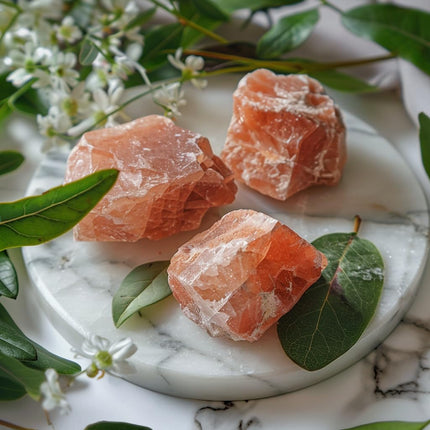 Luckeeper 1 lb Sunstone Bulk Raw Crystals and Healing Stones for Tumbling, Wire Wrapping, Wicca Reiki,Meditation