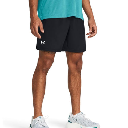 Under Armour Men's Launch Run 7 Inch Unlined Shorts, (001) Black/Black/Reflective, 4X-Large Tall