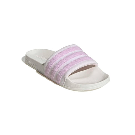 adidas Unisex ADILETTE NOSHOWER SLIDES, core white/bliss lilac/almost pink, 4 UK