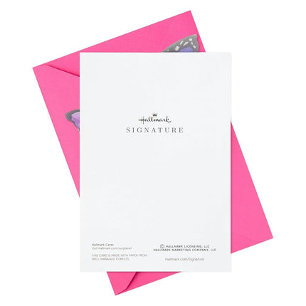 Hallmark Signature Birthday Card for Sister (Butterflies)