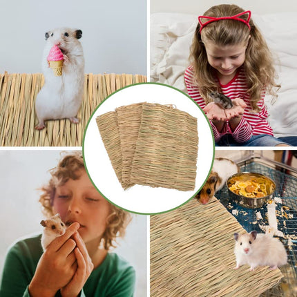 Bunny Toys 30PCS Guinea Pig Toys Rabbit Toys Accessories Natural Timothy Biscuit Hay Sticks Hamster Toys for Teeth Handmade Rabbit Chews and Treats Apple Wood Sticks Chinchilla Rat Teeth Molar
