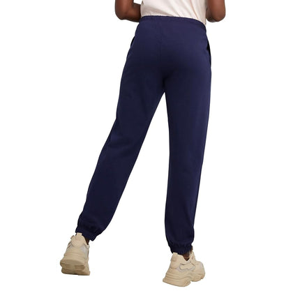 Hanes Women's Essential Jogger Pants, Drawstring Sweatpants, 100% Cotton Jersey, 29", Athletic Navy, M