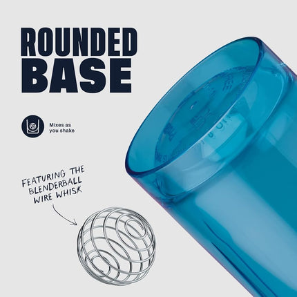 Vaso mezclador BlenderBottle Pro Series, perfecto para batidos de proteínas y pre-entrenamiento, 710 ml, azul océano