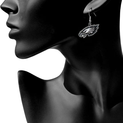 Siskiyou Sports NFL Philadelphia Eagles Chrome Dangle Earrings