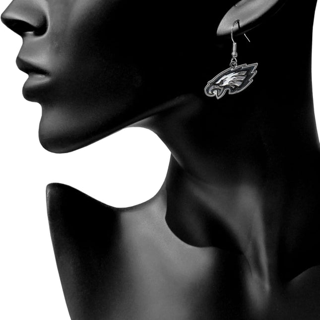 Siskiyou Sports NFL Philadelphia Eagles Chrome Dangle Earrings