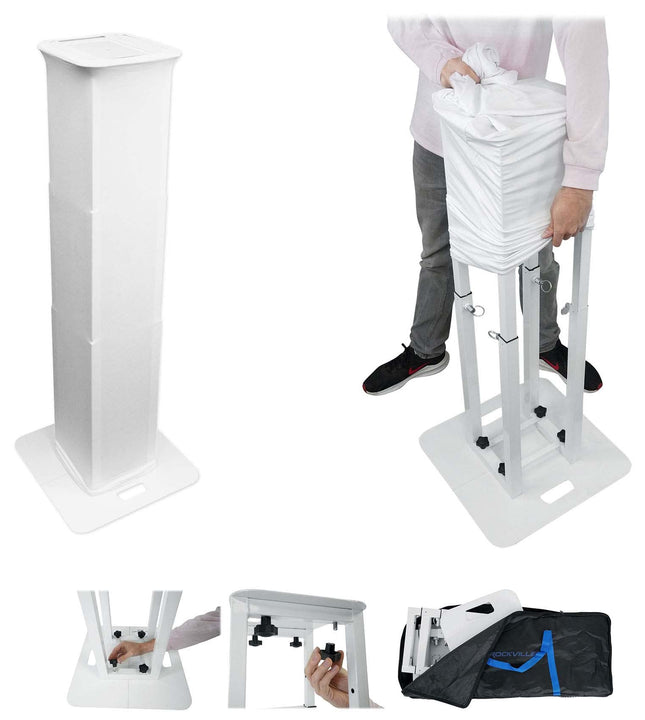 Rockville RTP-GO Portable Collapsible DJ Totem Sta