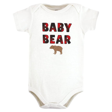 Hudson Baby Baby Cotton Bodysuits, Brown Bear, Preemie