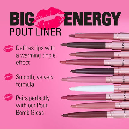 Revolution Pout Bomb Plumping Lip Liner Burnt Cherry Red