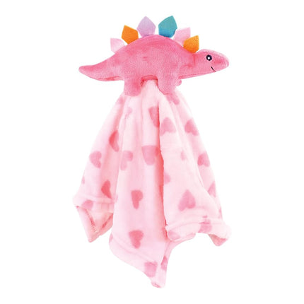 Hudson Baby Unisex Baby Animal Face Security Blanket, Cute-A-Saurus 3-Pack, One Size