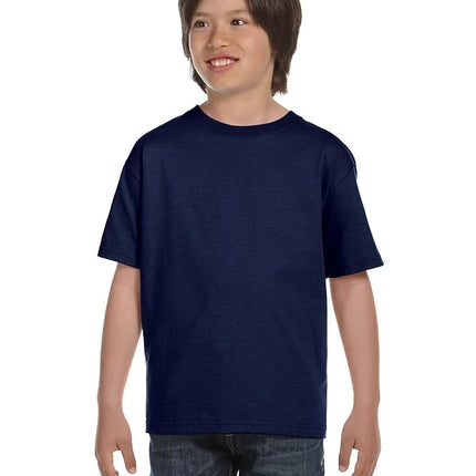 Hanes Boys' Essentials Short Sleeve T-Shirt Value Pack (6-Pack), Navy, X-Large