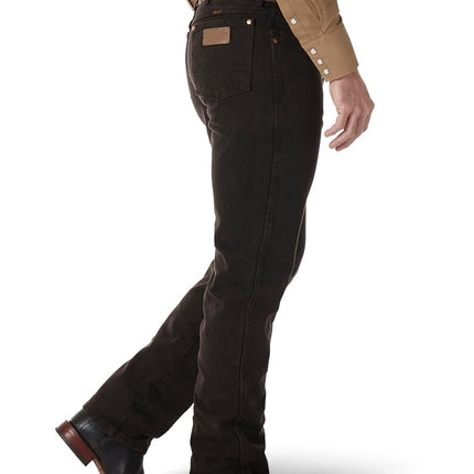 Wrangler Men's Cowboy Cut Slim Fit Jean Jeans, Black Chocolate, 36W / 30L