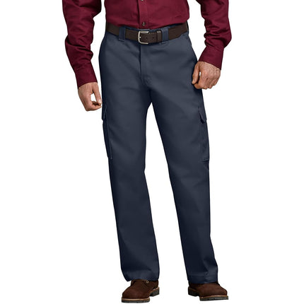 Dickies Men's Relaxed Straight-fit Cargo Work Pant, Dark Navy, 44W x 30L