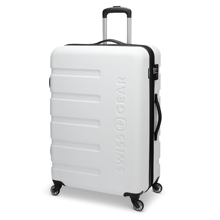 Maleta expandible rígida SwissGear 7366 con ruedas giratorias, blanco, para facturar-Mediana 23 pulgadas