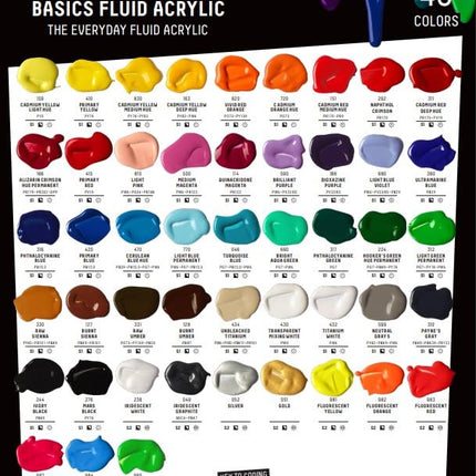 Liquitex BASICS Acrylic Fluid Paint, 118ml (4-oz) Bottle, Unbleached Titanium
