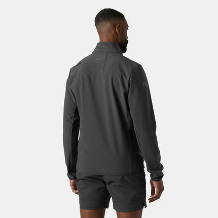 Helly Hansen Men's Crew Softshell Jacket 2.0, Ebony, L