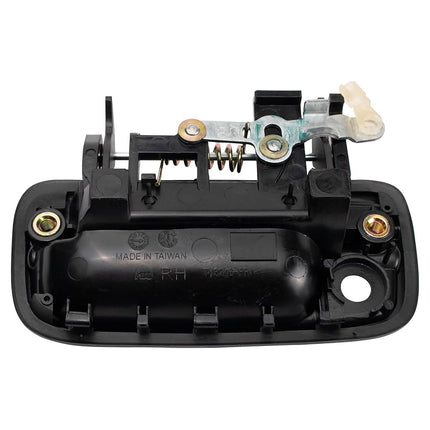 TRQ Metal Exterior Door Handle Black RH Passenger Side for 95-04 Toyota Tacoma Pickup Truck