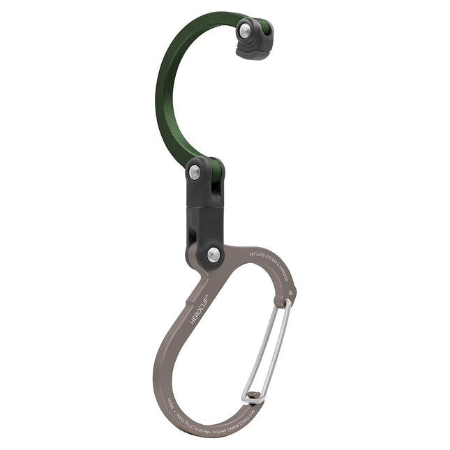 HEROCLIP Carabiner Clip and Hook (Medium) | for Camping, Backpack, and Garage