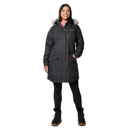 Columbia Women's Suttle Mountain Long Insulated Jacket, Noir, Grande
