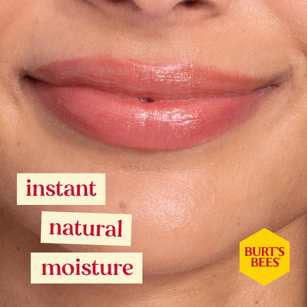 Burt's Bees Peony Lip Shimmer, 100% Natural Origin, Peppermint Oil