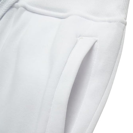 Southpole Men's 1570 Basic Active Fleece Jogger Sweatpants, White, X-Large