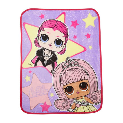Franco LOL Surprise! Couverture polaire douce au toucher soyeux pour enfants, 102 x 127 cm, (produit sous licence officielle)