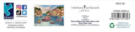 Ceaco - Thomas Kinkade - Disney - Mickey & Minnie in Italy - 1000 Piece Jigsaw Puzzle