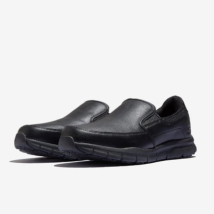 Skechers Men's Nampa-Groton Food Service Shoe, Black Polyurethane, 8