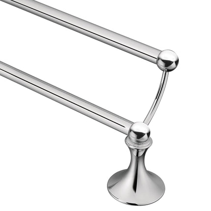 Moen DN7722CH Lounge 24-Inch Bathroom Double Towel Bar, Chrome