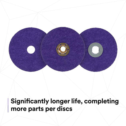 3M™ Cubitron™ 3 Fibre Disc 1187C, 60+, 4-1/2 in x 7/8 in, Die 450E, 25/Bag