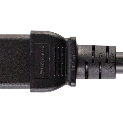 Monoprice Cable de alimentación de alta resistencia - NEMA 6-20P a IEC 60320 C19, 12AWG, 20A/2500W, SJT, 125V, Negro, 1.83m