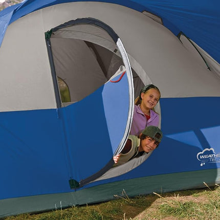 Coleman Montana 8P Family Tent with Waterproof Rainfly & Expandable Carry Bag Spacious Tent Fits 3 Queen Airbeds Sets Up in 15 Minutes