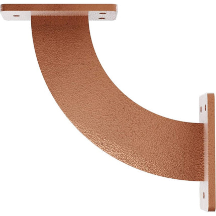 Ekena Millwork BKTM02X07X07BRHCO 2 inch W x 7 inch D x 7 inch H Bradford Steel Bracket, Hammered Copper