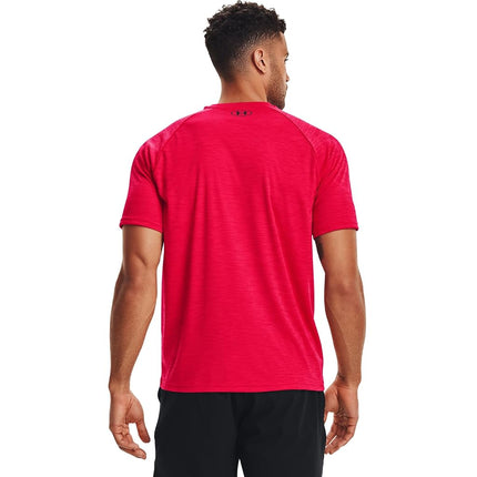 Under Armour Men's Velocity 2.0 Short Sleeve T Shirt, (600) Red / / Black, S